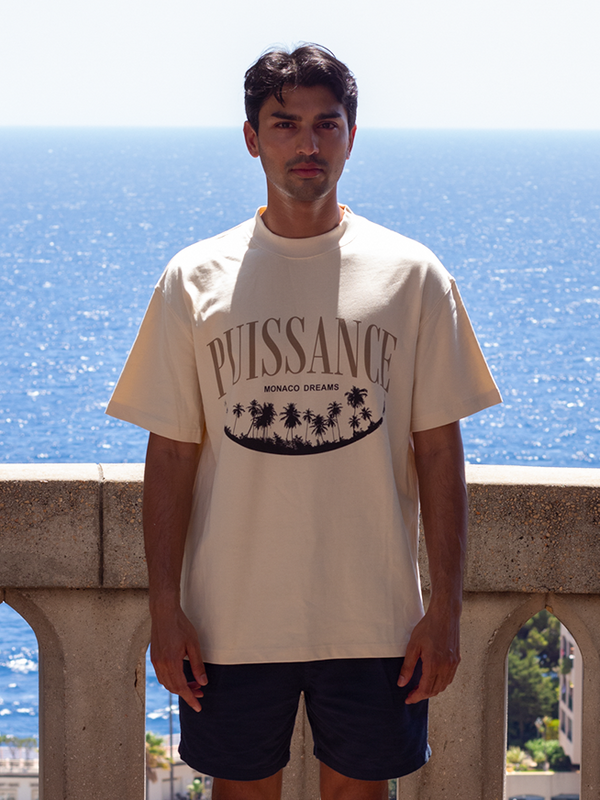 MONACO DREAMS TEE - BEIGE