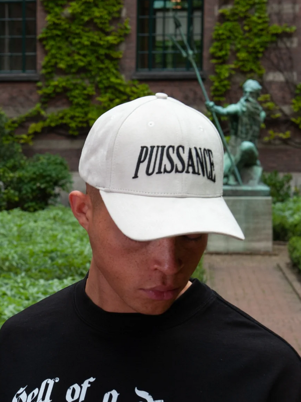 SUEDE LOGO CAP - GRIS