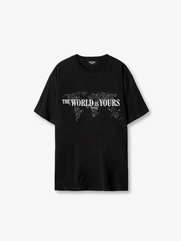 WORLD IS YOURS TEE - NOIR