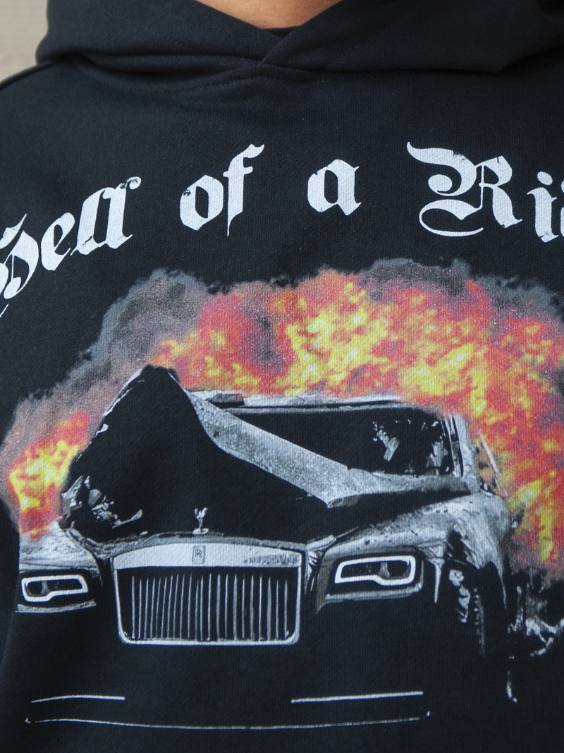 HELL OF A RIDE HOODIE - NOIR