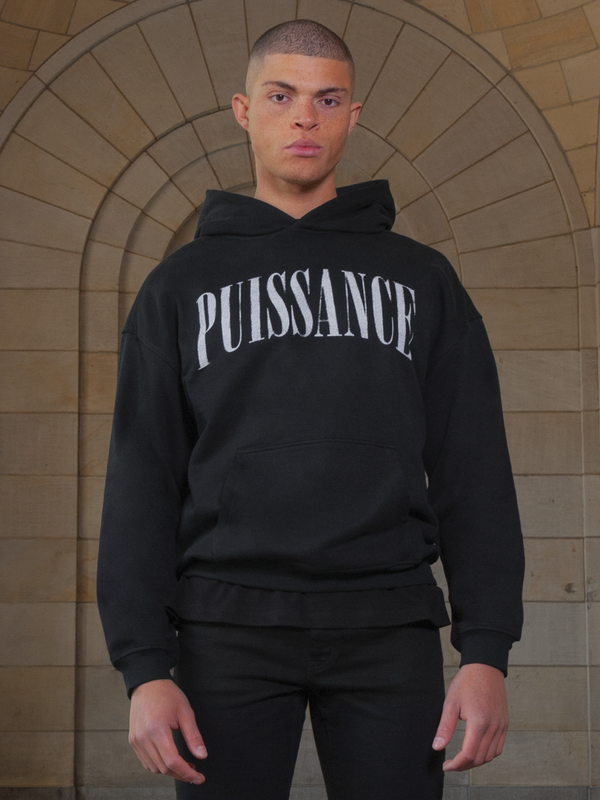 SPRAY LOGO HOODIE - NOIR