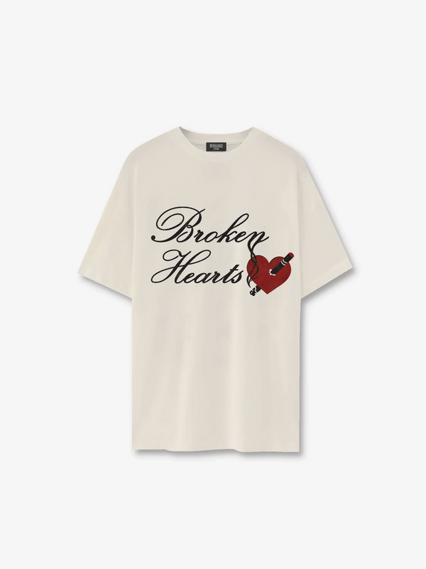 BROKEN HEARTS TEE - BEIGE