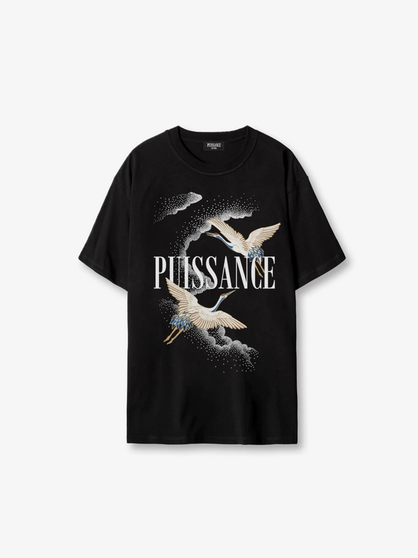 CRANE  TEE - NOIR