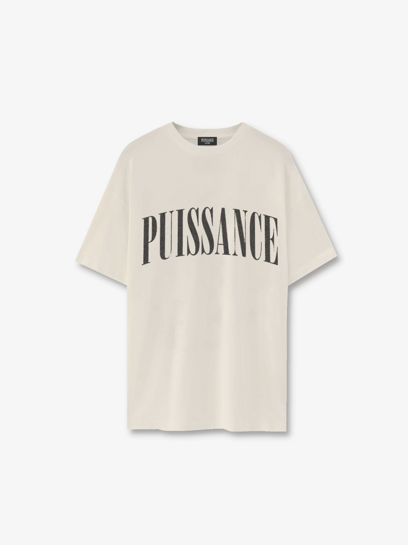 SPRAY  LOGO TEE - BEIGE