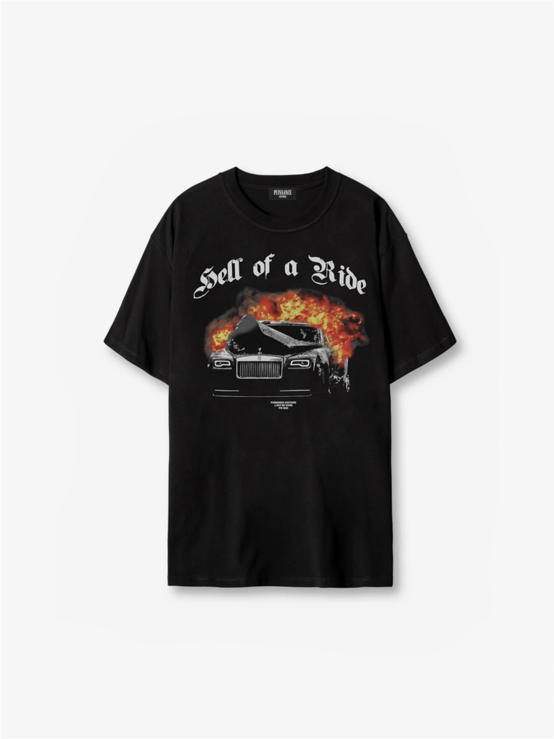 HELL OF A RIDE TEE - NOIR