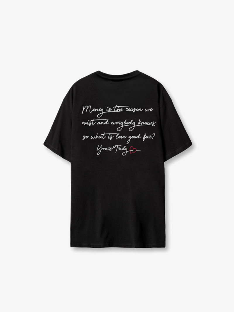 LOVE LETTER TEE - NOIR