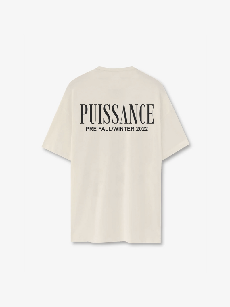 CREST LOGO TEE - BEIGE