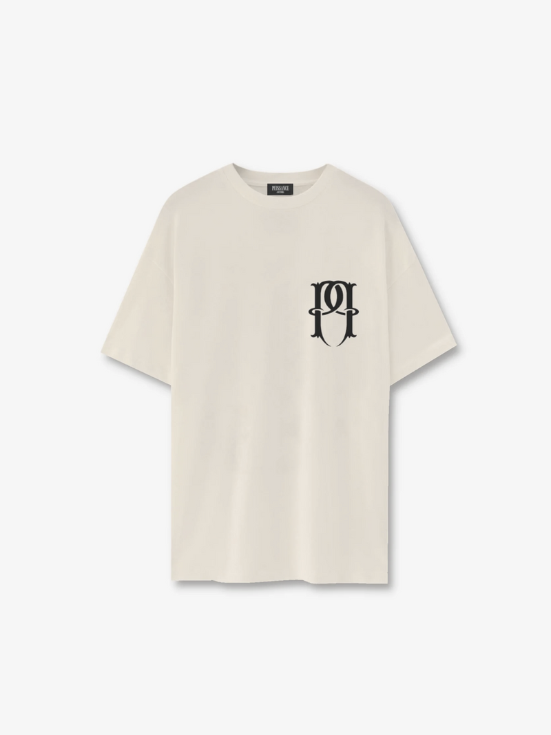 CREST LOGO TEE - BEIGE